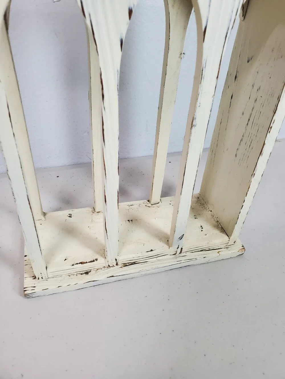 Shabby Chic Rustic Farmhouse Style Church Christmas Card Mail Holder Cottagecore